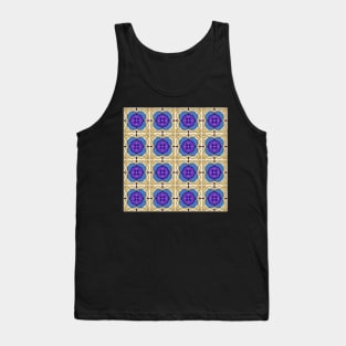 Patchwork Quilt Pattern with Ornate Motifs Tank Top